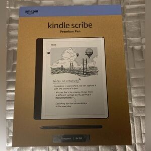 Amazon Kindle Scribe 64GB Premium Pen Tungsten Bundle NEW & SEALED BOX